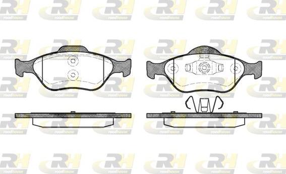 Roadhouse 2766.00 - Brake Pad Set, disc brake autospares.lv