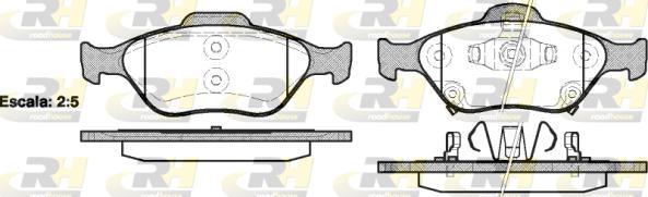 Roadhouse 2766.12 - Brake Pad Set, disc brake autospares.lv