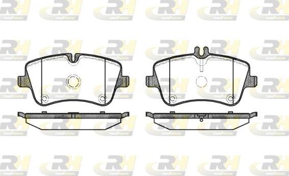 Roadhouse 2768.00 - Brake Pad Set, disc brake autospares.lv