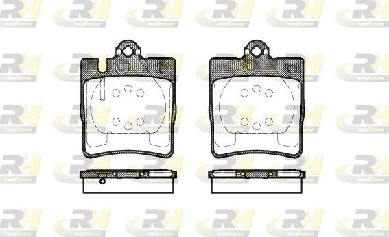 Roadhouse 2709.10 - Brake Pad Set, disc brake autospares.lv