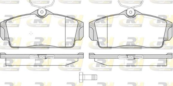 Roadhouse 2704.10 - Brake Pad Set, disc brake autospares.lv