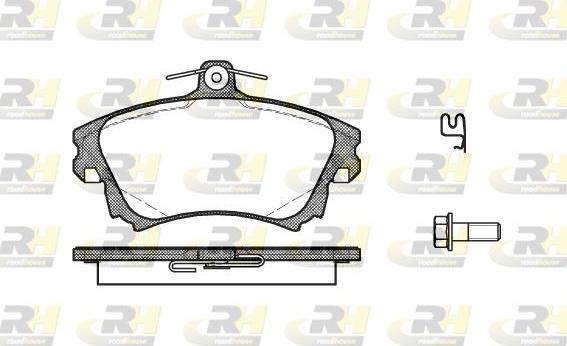 Roadhouse 2708.02 - Brake Pad Set, disc brake autospares.lv