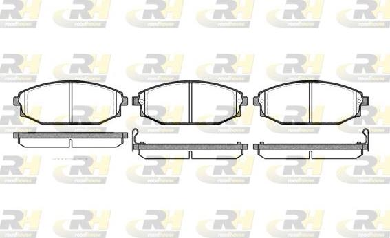 Roadhouse 2734.02 - Brake Pad Set, disc brake autospares.lv