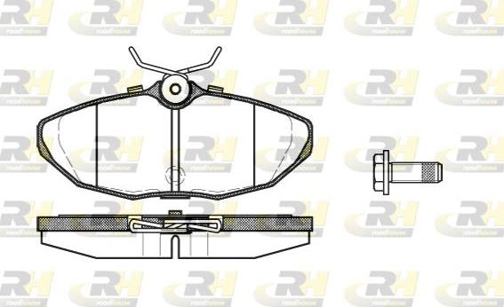 Roadhouse 2732.10 - Brake Pad Set, disc brake autospares.lv