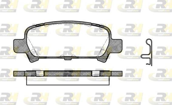 Roadhouse 2729.02 - Brake Pad Set, disc brake autospares.lv