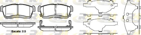 Roadhouse 2724.42 - Brake Pad Set, disc brake autospares.lv