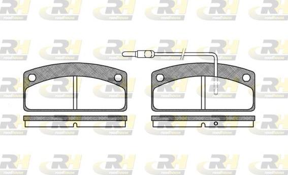 Roadhouse 2725.02 - Brake Pad Set, disc brake autospares.lv