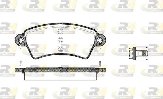 Roadhouse 2726.00 - Brake Pad Set, disc brake autospares.lv