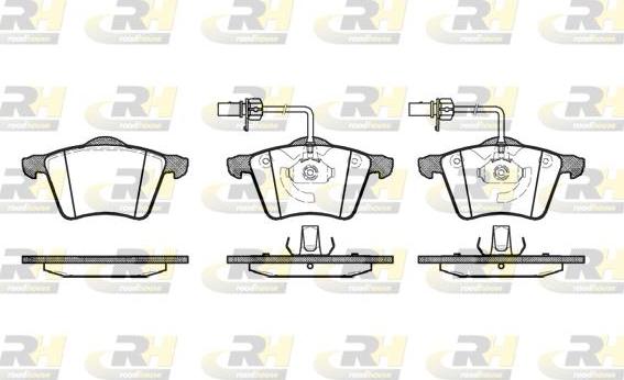 Roadhouse 2721.02 - Brake Pad Set, disc brake autospares.lv