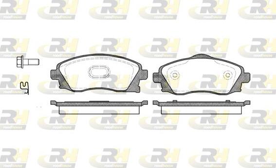 Roadhouse 2774.02 - Brake Pad Set, disc brake autospares.lv