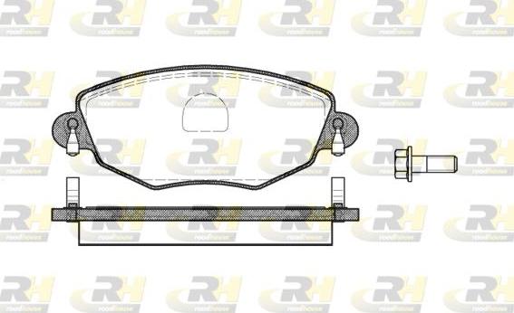 Roadhouse 2776.00 - Brake Pad Set, disc brake autospares.lv