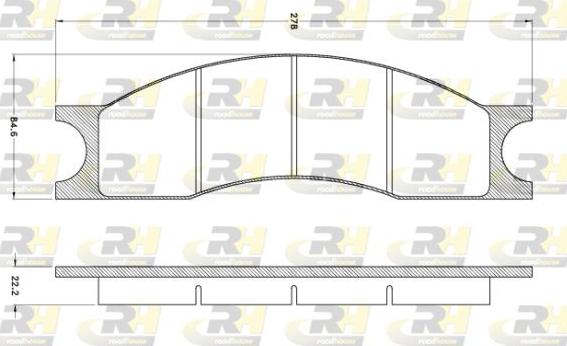 Roadhouse JSX 2910.01 - Brake Pad Set, disc brake autospares.lv