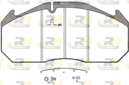 Roadhouse JSX 2506.31 - Brake Pad Set, disc brake autospares.lv