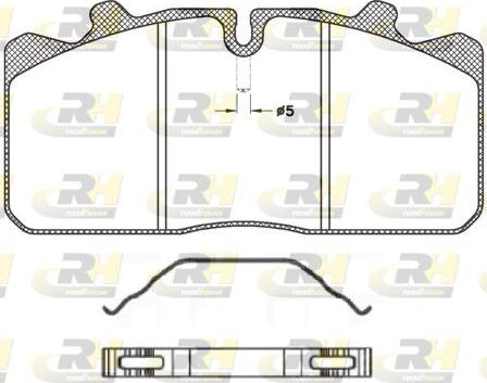 Roadhouse JSX 2658.00 - Brake Pad Set, disc brake autospares.lv