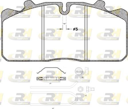 Roadhouse JSX 2658.30 - Brake Pad Set, disc brake autospares.lv