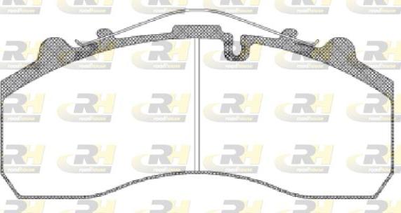 Roadhouse JSX 2637.00 - Brake Pad Set, disc brake autospares.lv