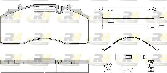 Roadhouse JSX 21415.80 - Brake Pad Set, disc brake autospares.lv