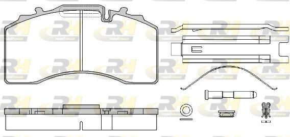 Roadhouse JSX 21416.80 - Brake Pad Set, disc brake autospares.lv