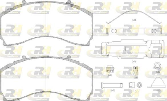 Roadhouse JSX 21480.80 - Brake Pad Set, disc brake autospares.lv