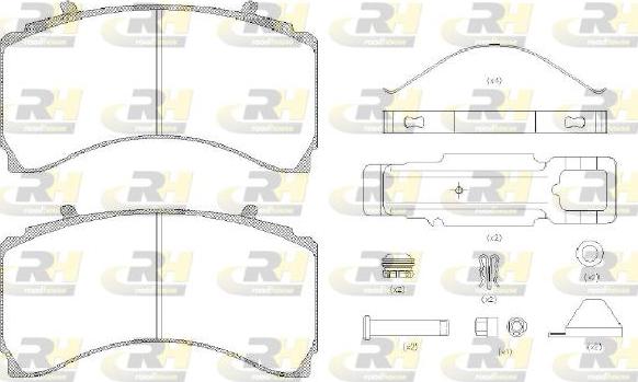 Roadhouse JSX 21479.80 - Brake Pad Set, disc brake autospares.lv