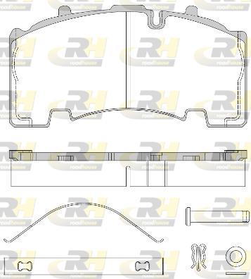 Roadhouse JSX 21555.80 - Brake Pad Set, disc brake autospares.lv