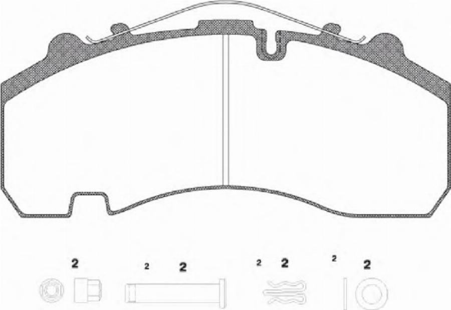 Roadhouse JSX 21076.80 - Brake Pad Set, disc brake autospares.lv