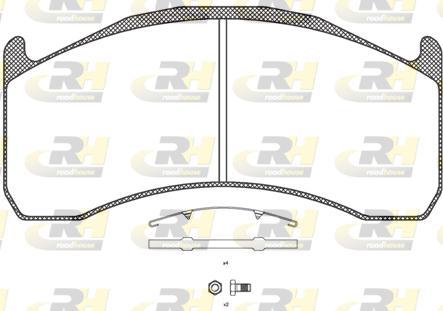 Roadhouse JSX 21072.00 - Brake Pad Set, disc brake autospares.lv