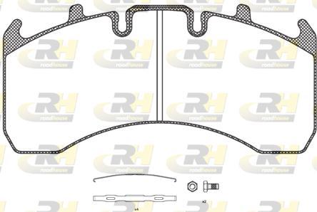 Roadhouse JSX 21156.00 - Brake Pad Set, disc brake autospares.lv