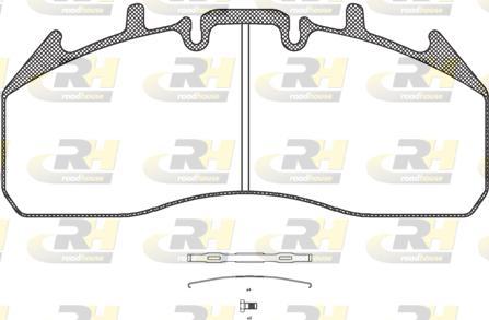 Roadhouse JSX 21257.00 - Brake Pad Set, disc brake autospares.lv