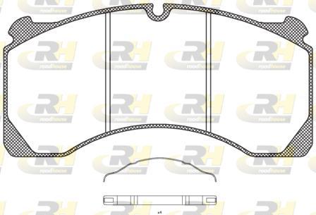 Roadhouse JSX 2847.00 - Brake Pad Set, disc brake autospares.lv