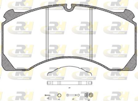Roadhouse JSX 2847.80 - Brake Pad Set, disc brake autospares.lv