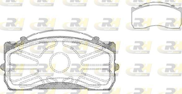 Roadhouse JSX 2815.00 - Brake Pad Set, disc brake autospares.lv