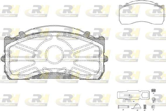 Roadhouse JSX 2815.80 - Brake Pad Set, disc brake autospares.lv