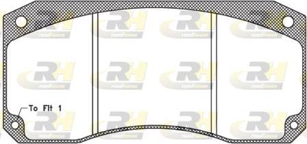 Roadhouse JSX 2346.40 - Brake Pad Set, disc brake autospares.lv