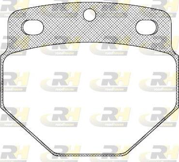 Roadhouse JSX 2327.00 - Brake Pad Set, disc brake autospares.lv