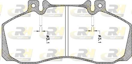 Roadhouse JSX 2245.00 - Brake Pad Set, disc brake autospares.lv