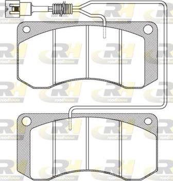 Roadhouse JSX 2258.41 - Brake Pad Set, disc brake autospares.lv