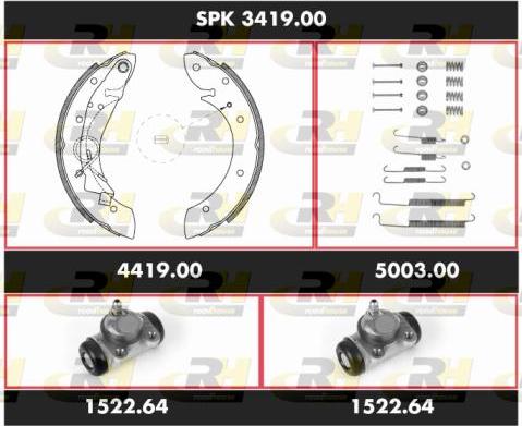 Roadhouse SPK 3419.00 - Brake Shoe Set autospares.lv