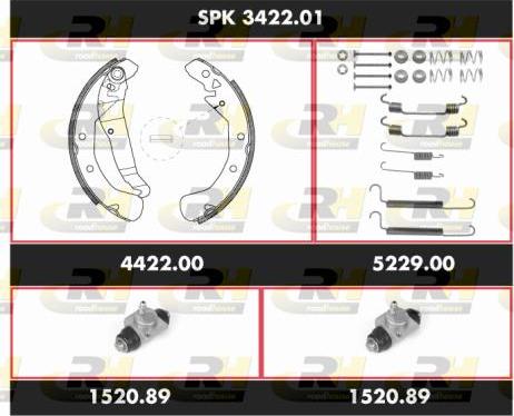 Roadhouse SPK 3422.01 - Brake Shoe Set autospares.lv
