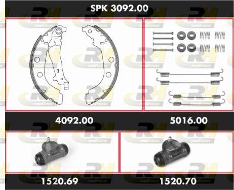 Roadhouse SPK 3092.00 - Brake Shoe Set autospares.lv