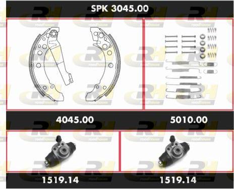 Roadhouse SPK 3045.00 - Brake Shoe Set autospares.lv