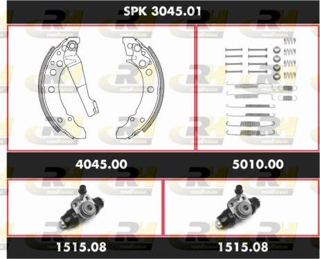Roadhouse SPK 3045.01 - Brake Shoe Set autospares.lv
