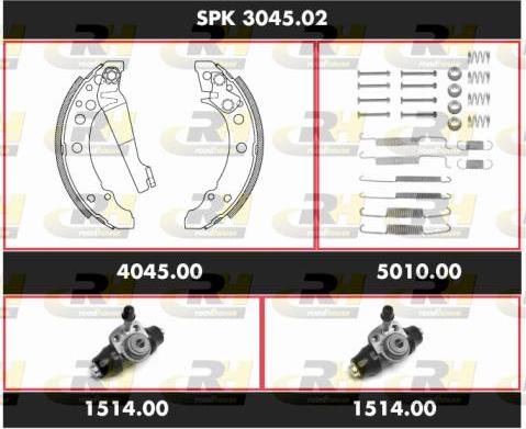 Roadhouse SPK 3045.02 - Brake Shoe Set autospares.lv