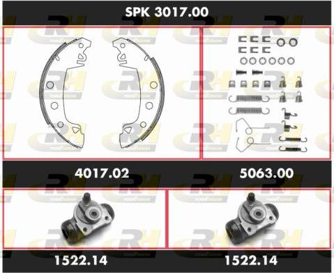 Roadhouse SPK 3017.00 - Brake Shoe Set autospares.lv