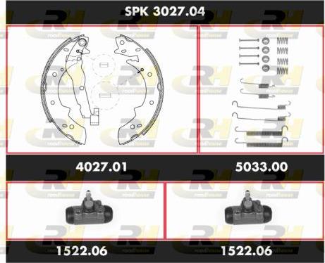 Roadhouse SPK 3027.04 - Brake Shoe Set autospares.lv