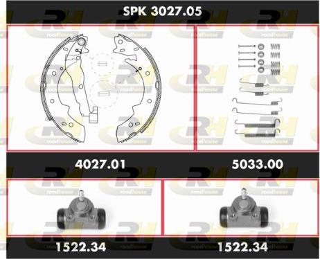 Roadhouse SPK 3027.05 - Brake Shoe Set autospares.lv