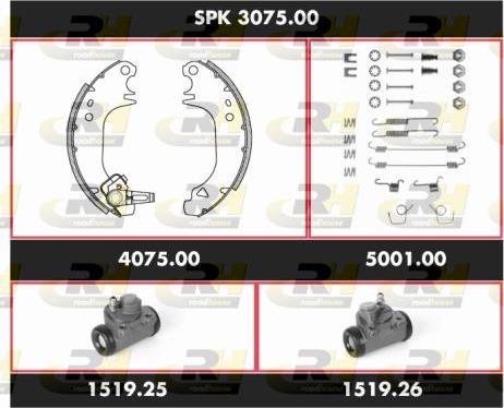 Roadhouse SPK 3075.00 - Brake Shoe Set autospares.lv