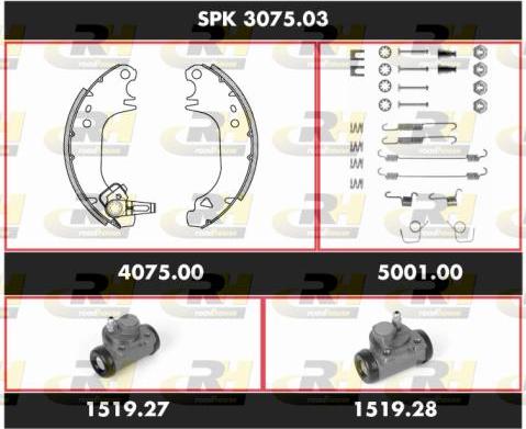 Roadhouse SPK 3075.03 - Brake Shoe Set autospares.lv