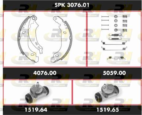 Roadhouse SPK 3076.01 - Brake Shoe Set autospares.lv