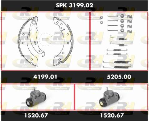 Roadhouse SPK 3199.02 - Brake Shoe Set autospares.lv